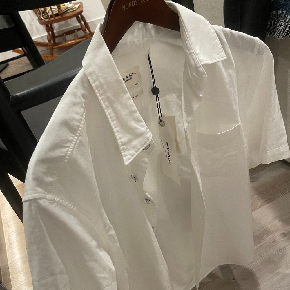 NWT Rag & Bone FIT 3 SHORT SLEEVE BEACH SHIRT